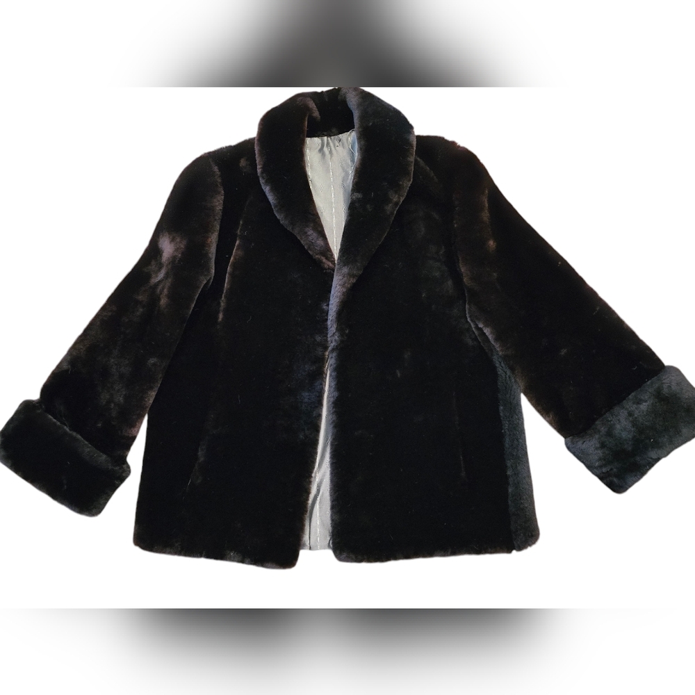 Vintage 1950s Glamorous Real Fur Coat